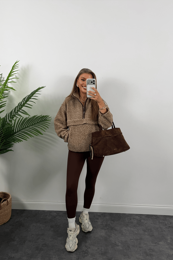 Oysh Model Basic Polar Sweat Kahve