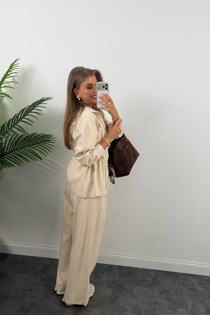 Premium Seri %100 Organik Kumaş Gabardin Ceket Pantolon Takım