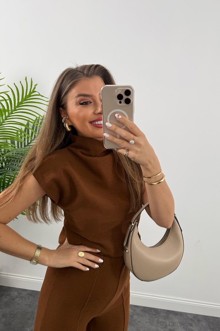 Premium Seri Dik Yaka Likralı Çelik Selanik Takım Taba