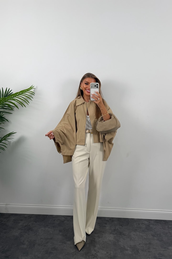 Premium Seri Panço Trençkot Camel 