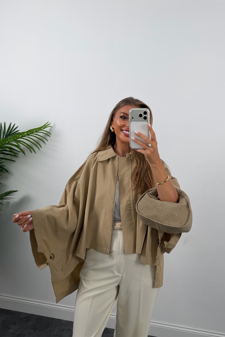 Premium Seri Panço Trençkot Camel 