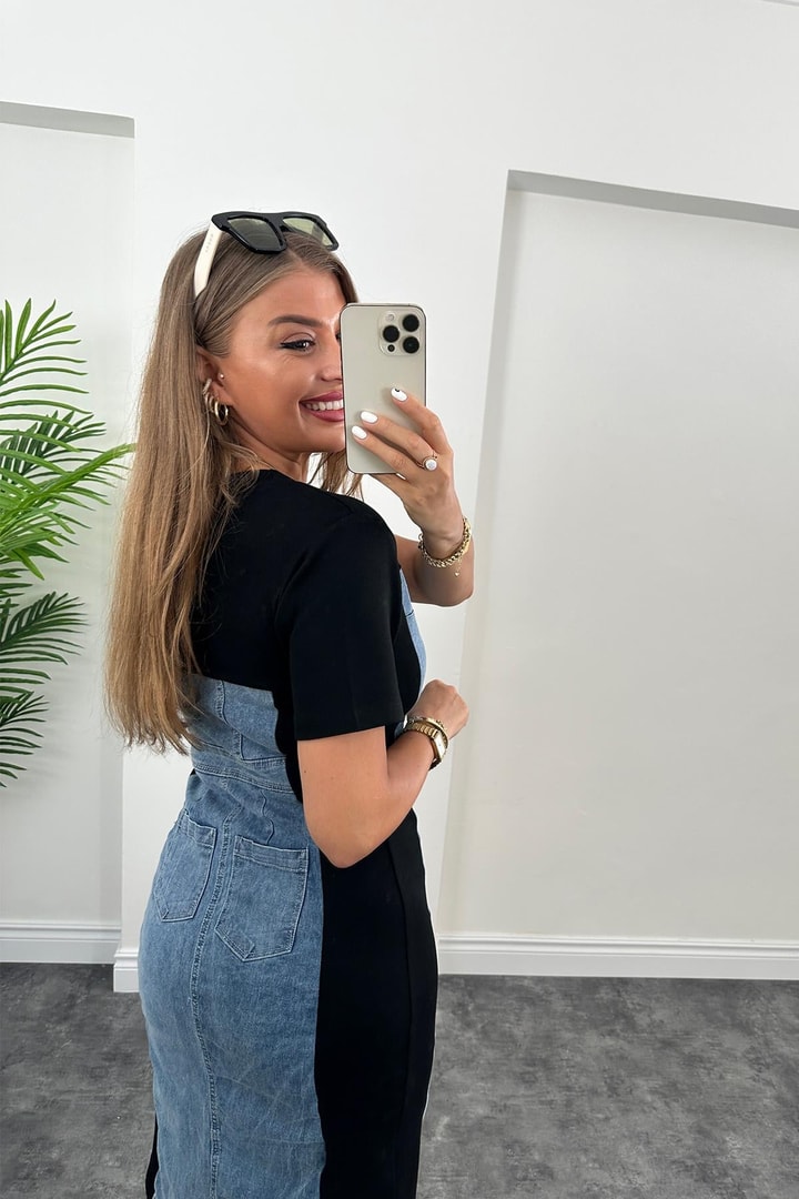 Twist Model Bebe Marka Jean Garnilü Tasarım Likralı Elbise