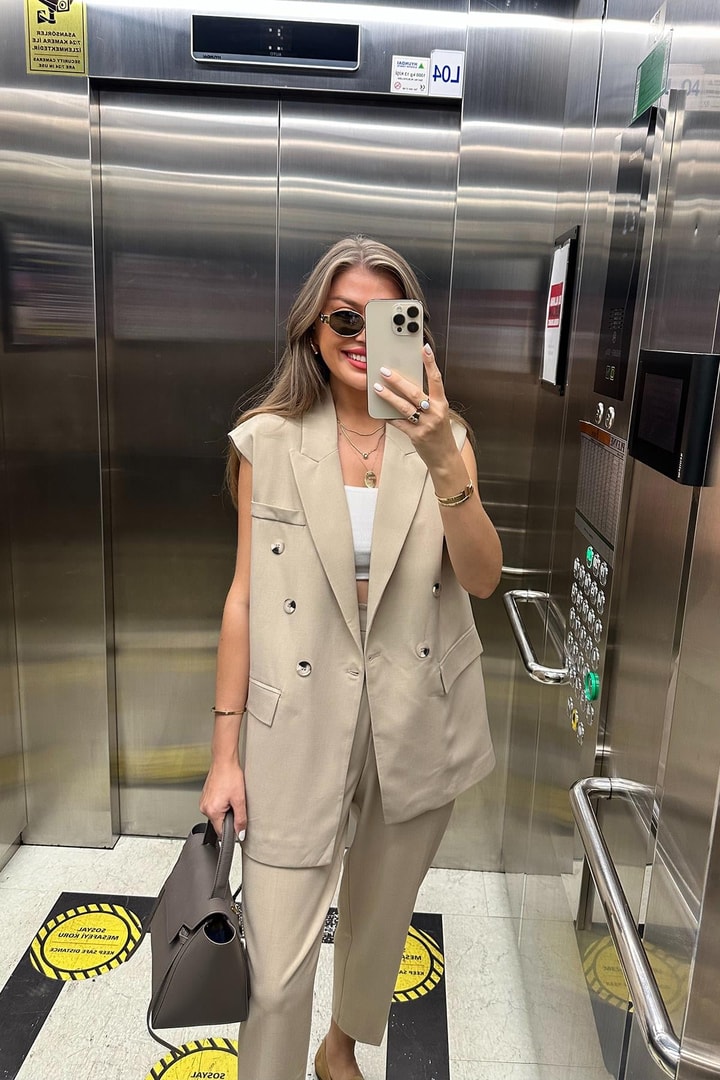 Massi Model Naturel Kumaş Lüx Takım Elbise