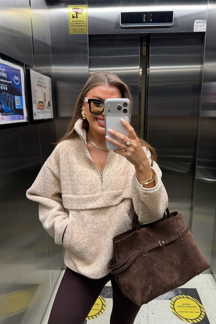 Oysh Model Basic Polar Sweat Taş