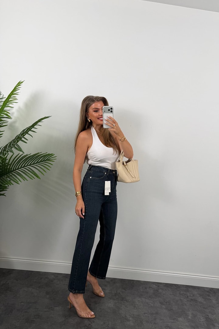 Premium Seri Kalem Paça Ütülü BF Jean 1014 Tintli Dark Blue 
