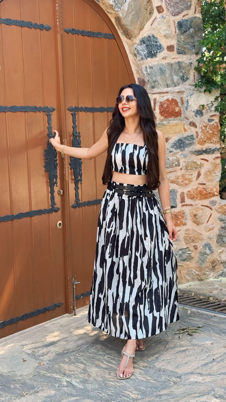 Better Çift Kemerli Etek Crop Takım 
