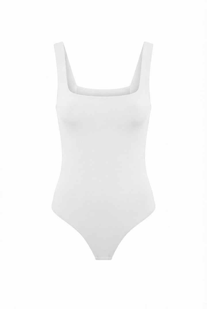 Jova Askılı Zıbın Beyaz Bodysuit
