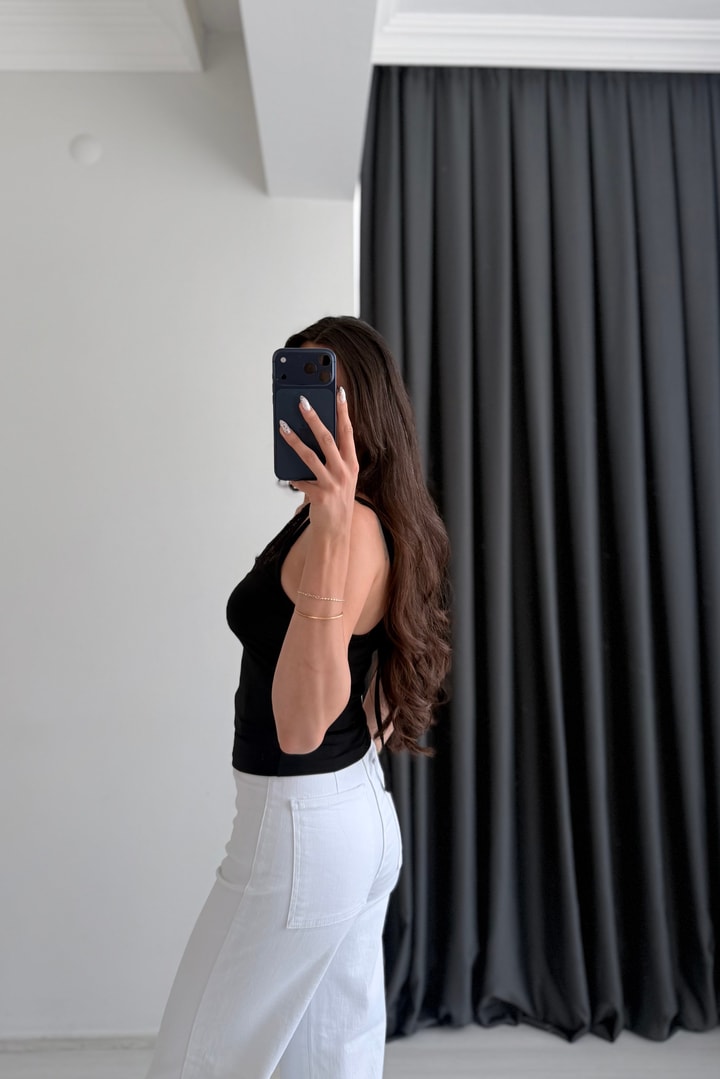 Kindy Siyah Dantel Detaylı Bodysuit