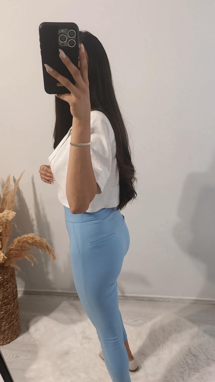 Mavi Ekstra Yüksek Bel Toparlayıcı Pantalon
