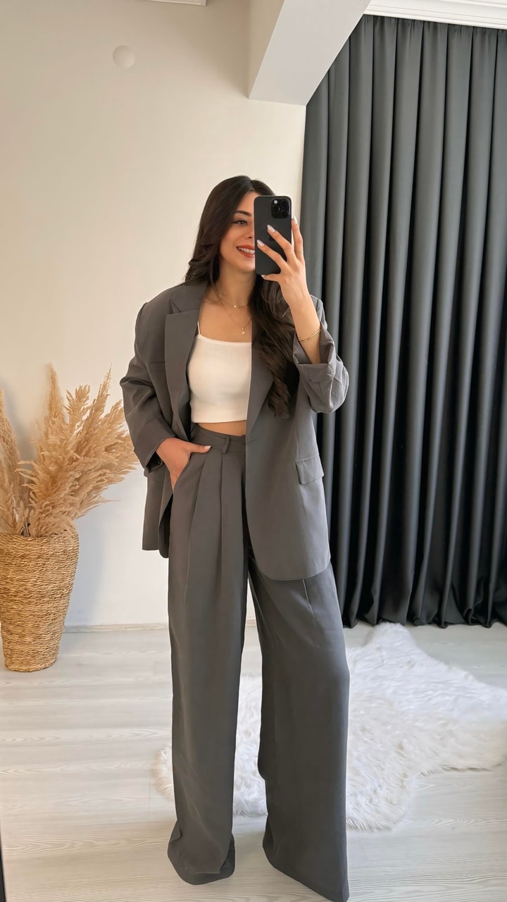 Ruper Premium Antrasit Pantalon Ceket Takım