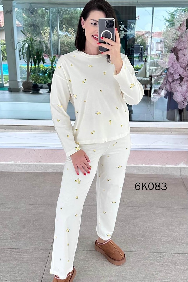 %100 Pamuk Pijama Takımı