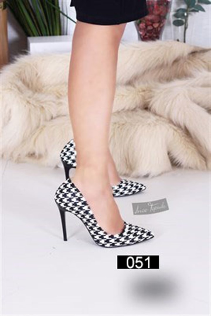 11 Cm Desenli Stiletto