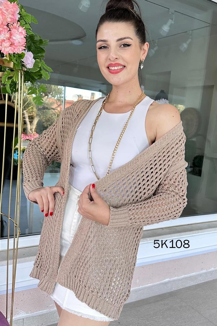 Ajurlu Triko Hırka