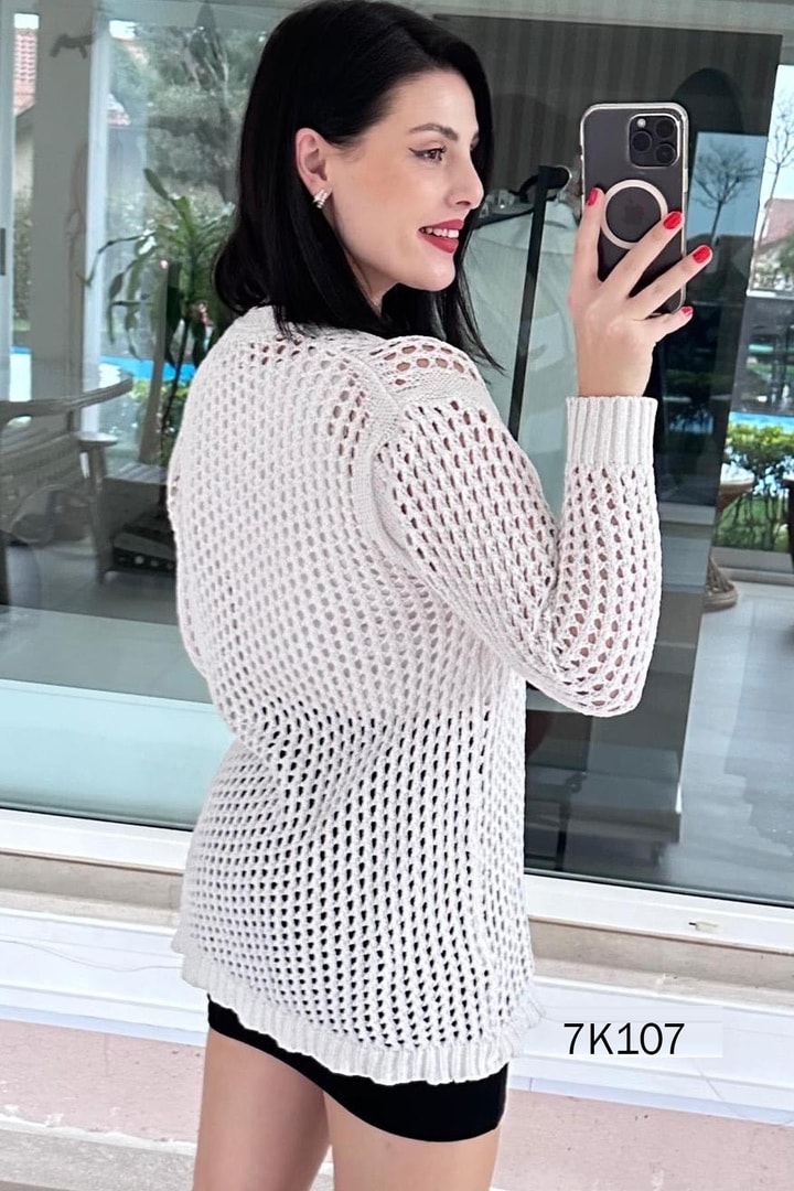 Ajurlu Triko Hırka