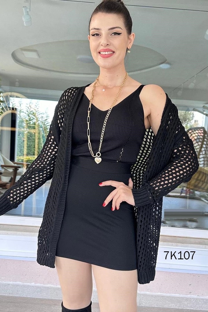 Ajurlu Triko Hırka