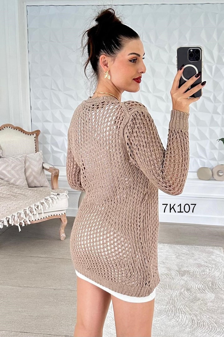 Ajurlu Triko Hırka