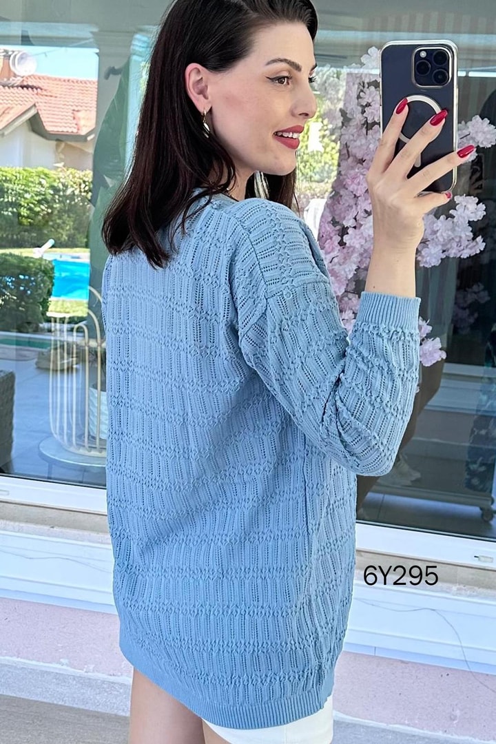 Ajurlu Uzun Triko Hırka