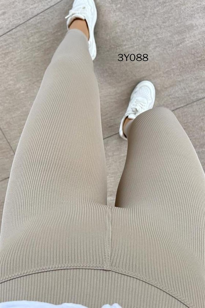 Arkası Büzgülü Fitilli Tayt