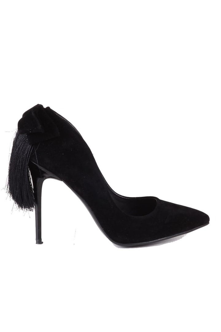 Arkası Püsküllü Stiletto