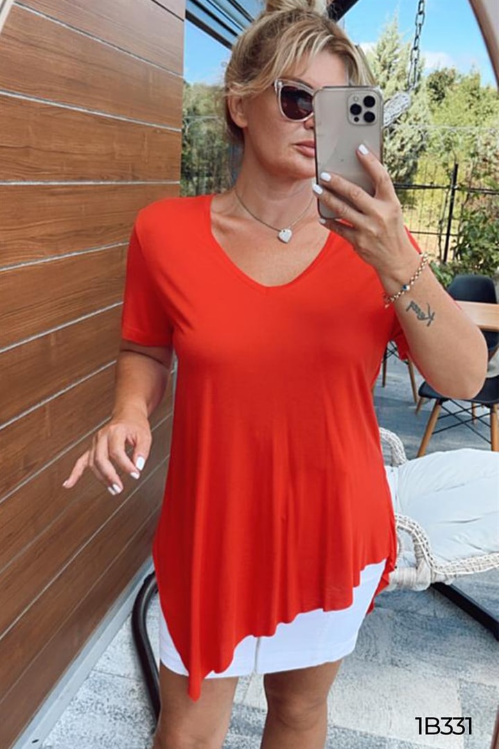 Asimetrik Bambu Tshirt