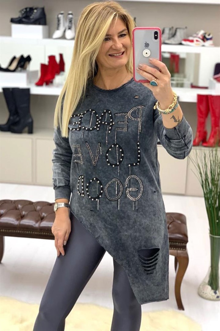 Asimetrik Sweat Shirt