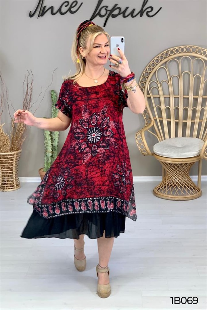 Astarlı Tülbent Elbise