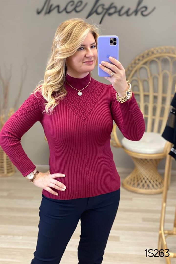 Balıkçı Yaka Triko Bluz