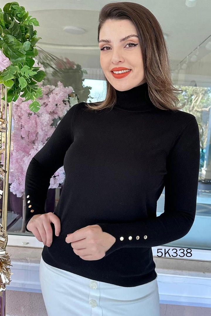 Balıkçı Yaka Triko Bluz