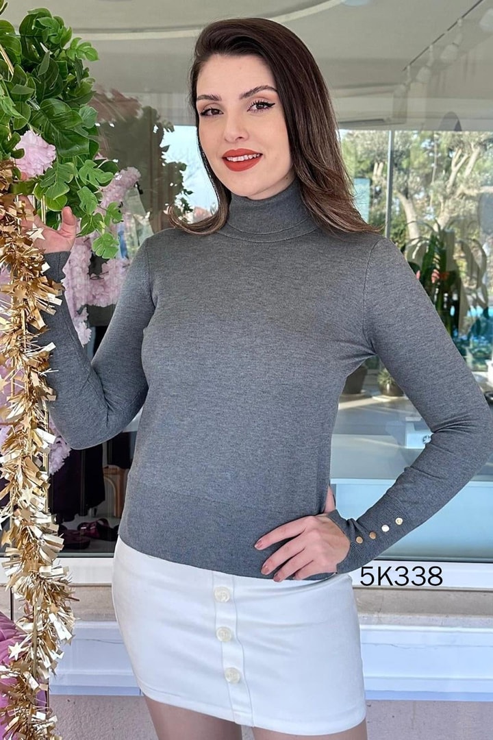 Balıkçı Yaka Triko Bluz