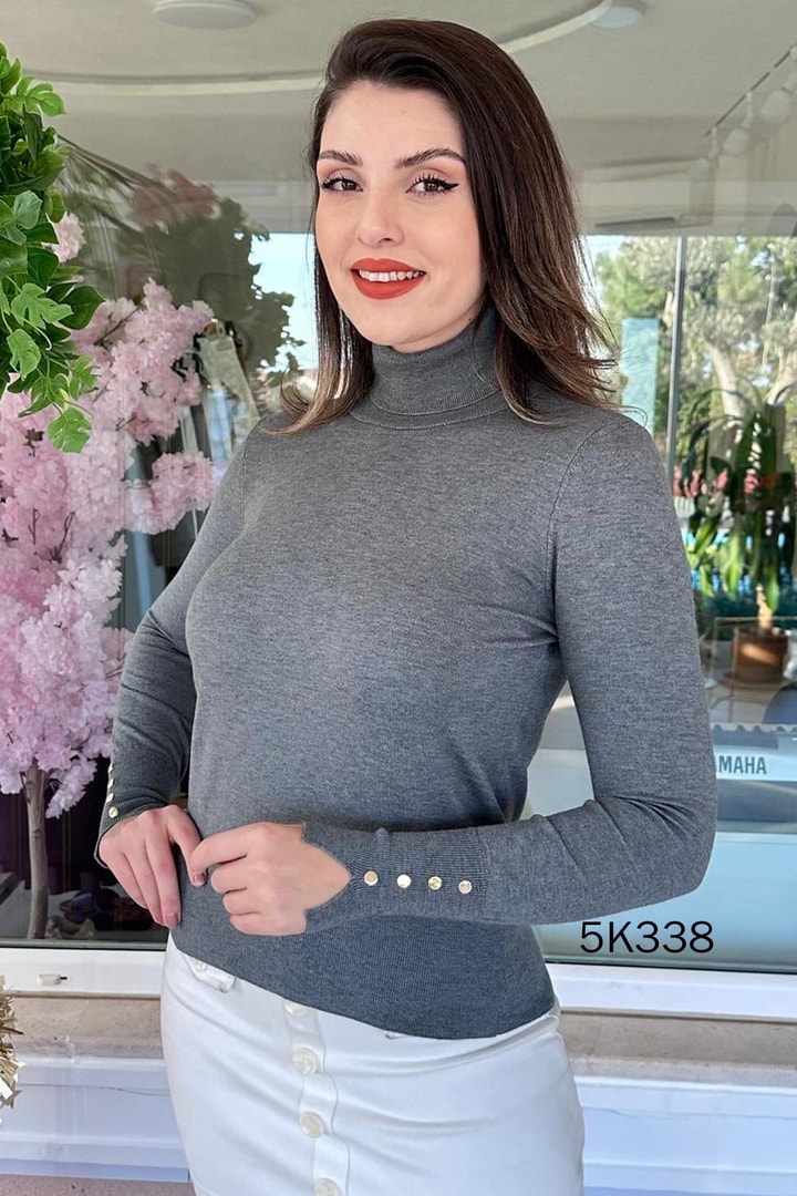 Balıkçı Yaka Triko Bluz