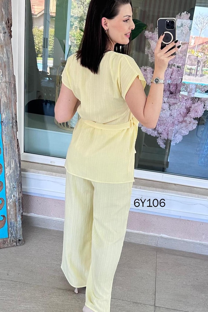 Belden Bağlamalı Pamuk Takım