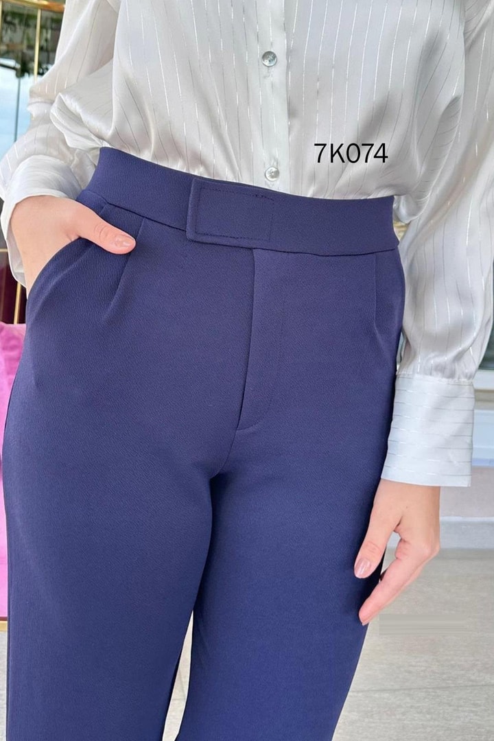 Beli Cırtlı Krep Pantolon