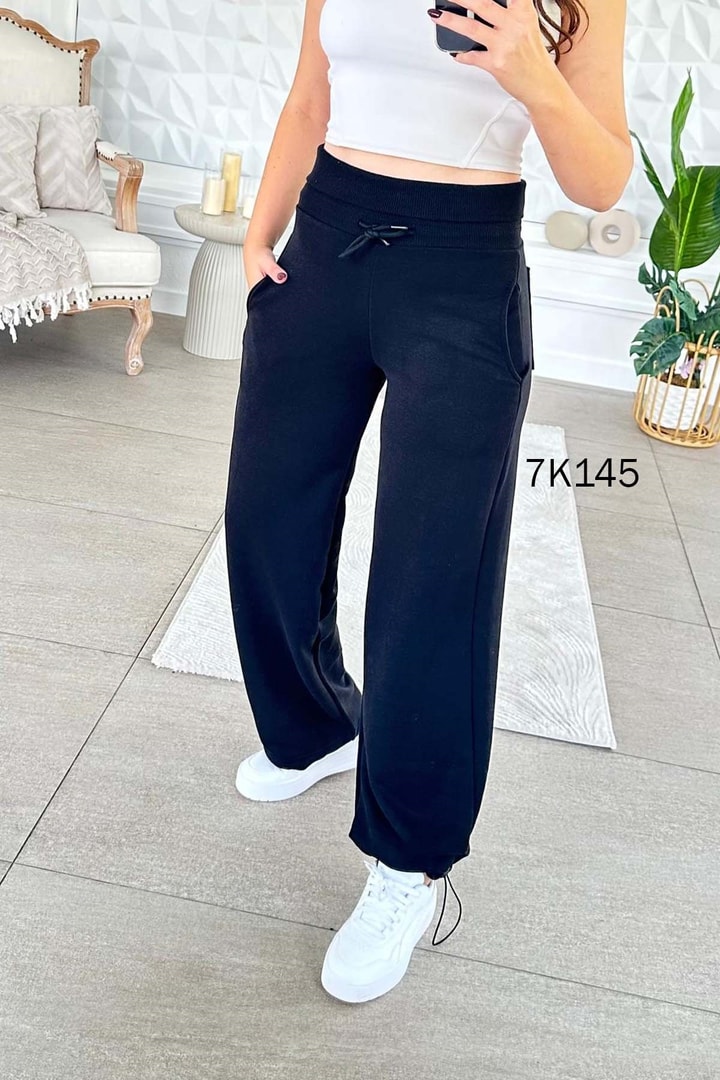 Beli Korsajlı 3 iplik Eşofman Altı