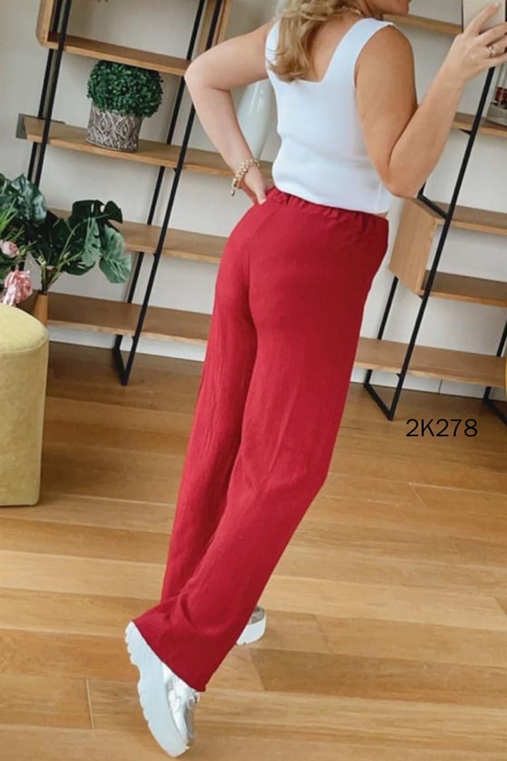 Beli Lastikli Bürümcük  Pantolon