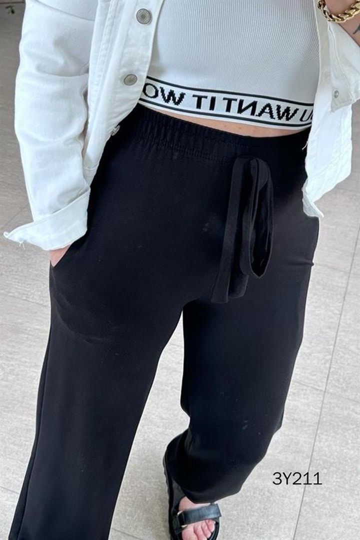 Beli Lastikli Full Likralı Coton Pantolon