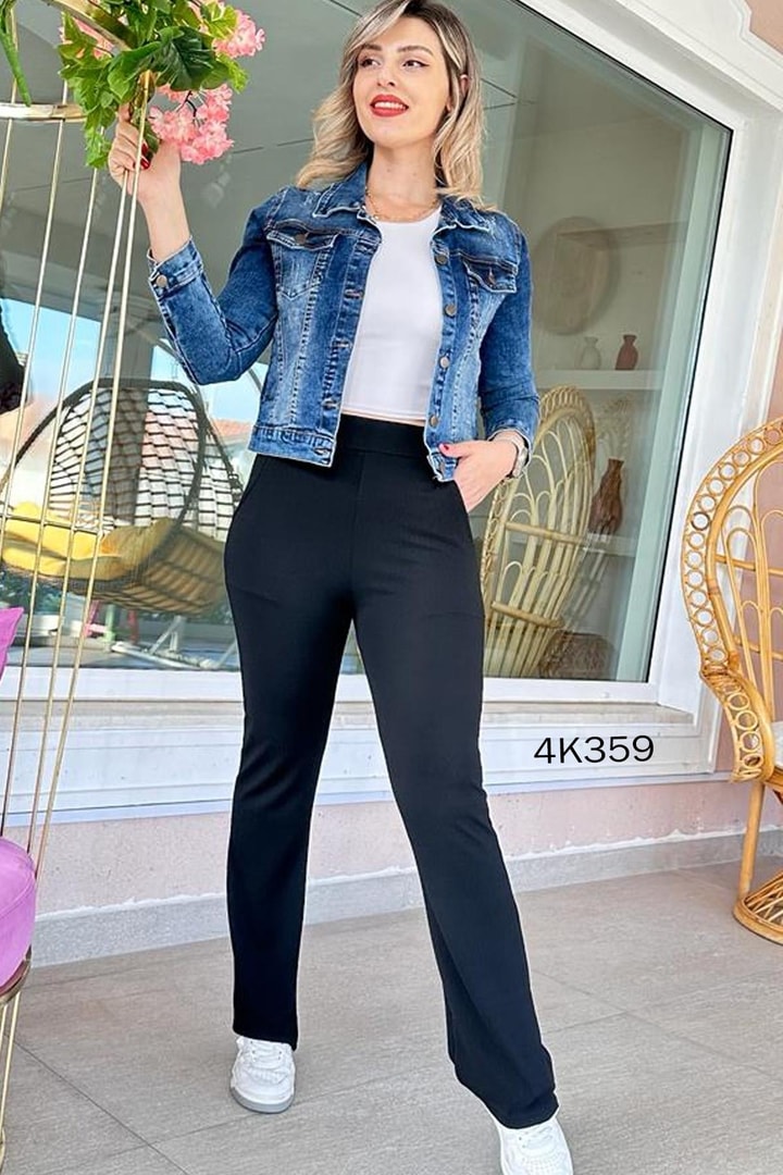 Beli Lastikli Full Likralı Pantolon