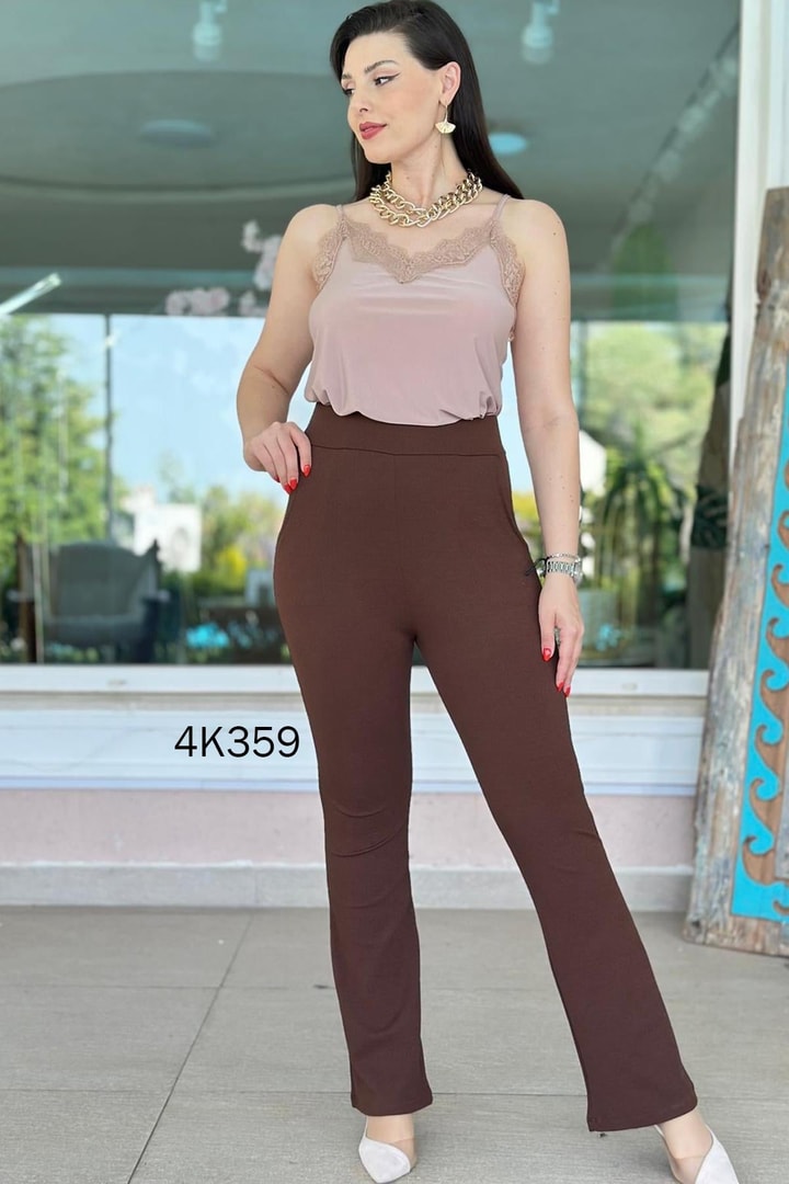 Beli Lastikli Full Likralı Pantolon