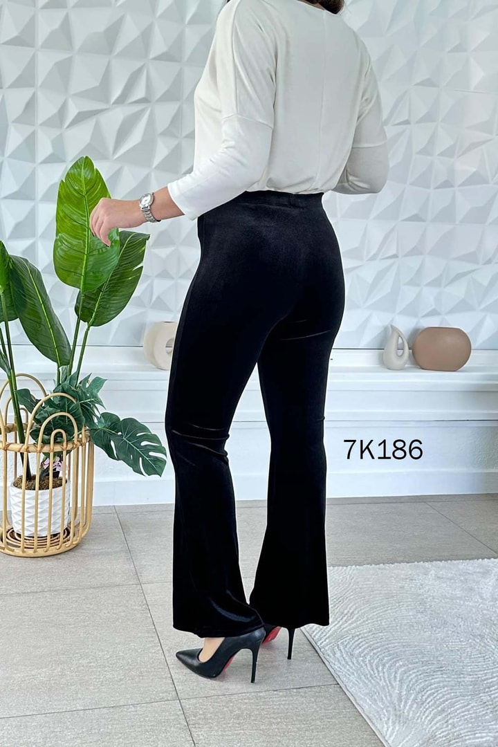 Beli Lastikli Kadife Pantolon