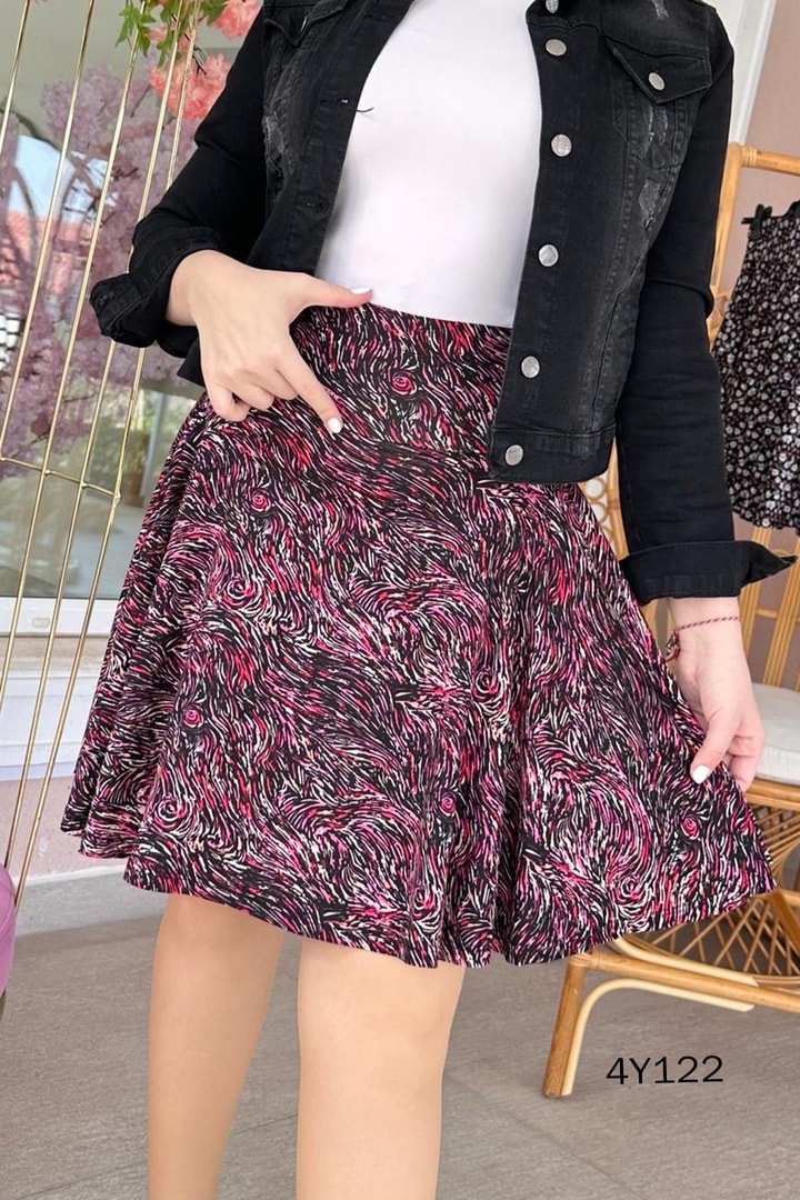 Beli Lastikli Şort Etek