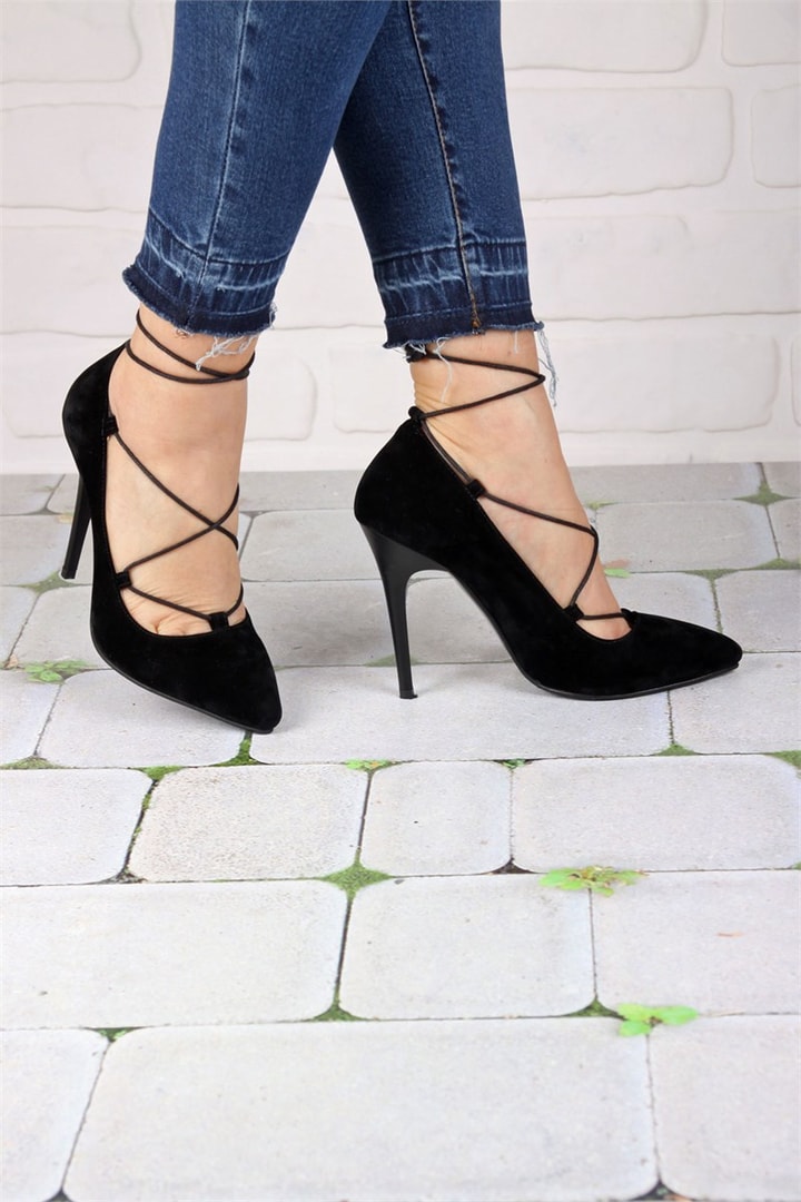 Bilekten Bağlamalı İpli Stiletto
