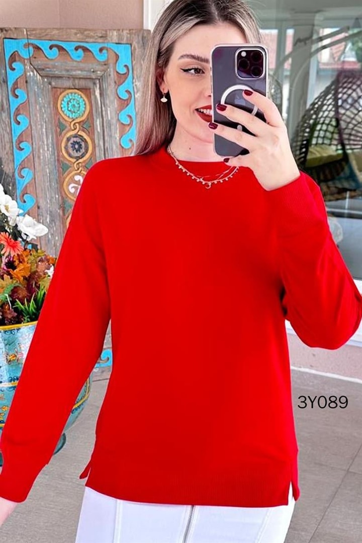 Bisiklet Yaka 2 İplik  Sweatshirt