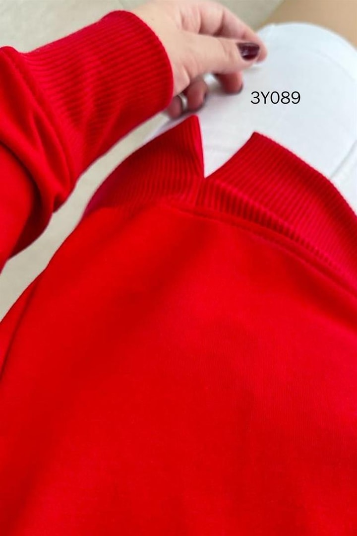 Bisiklet Yaka 2 İplik  Sweatshirt