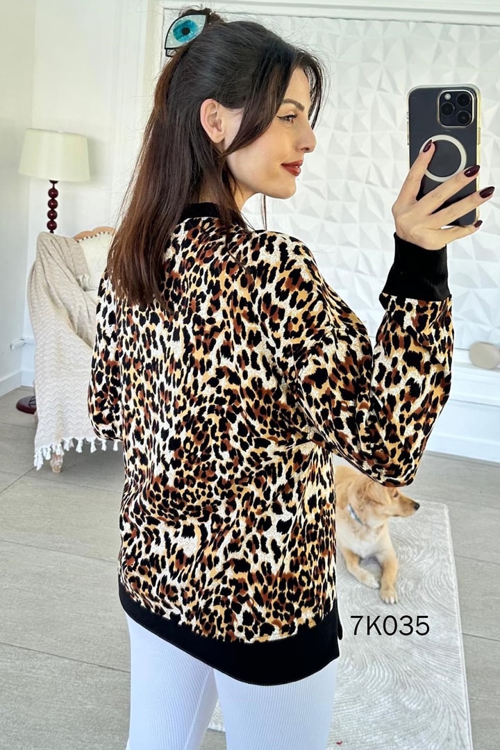 Bisiklet Yaka 2 İplik Sweatshirt