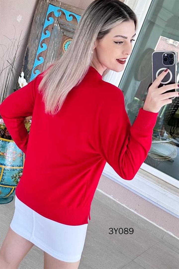 Bisiklet Yaka 2 İplik  Sweatshirt