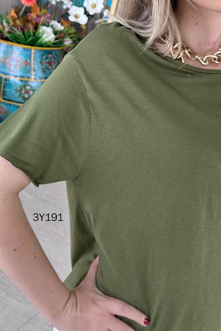 Bisiklet Yaka Bambu Tshirt