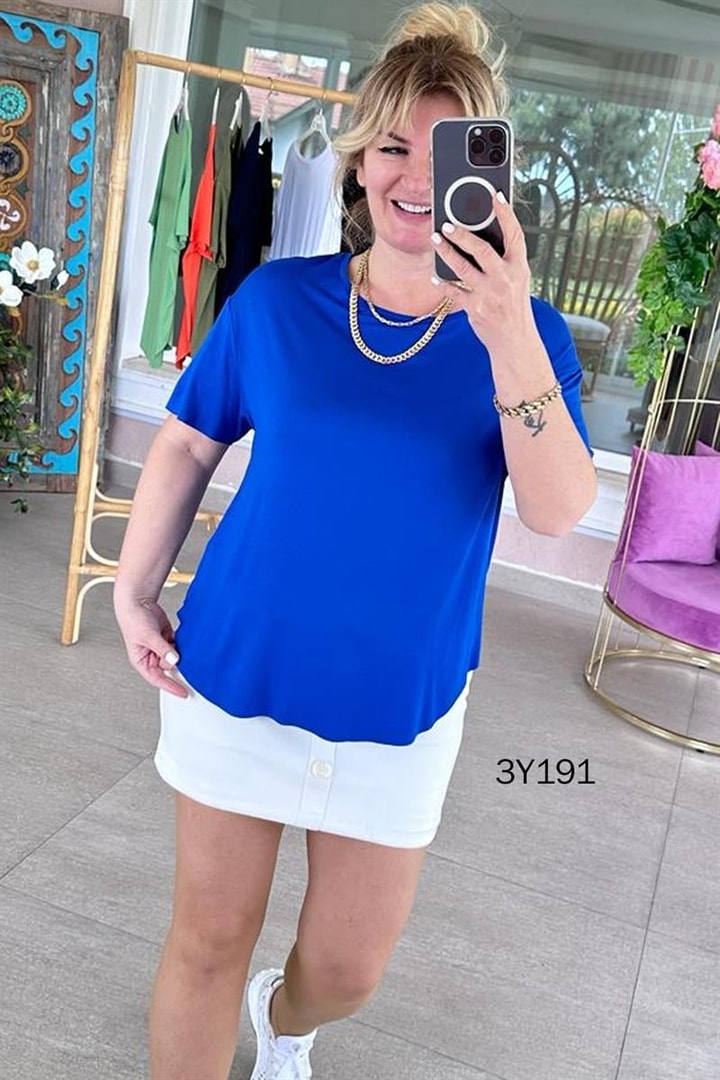 Bisiklet Yaka Bambu Tshirt
