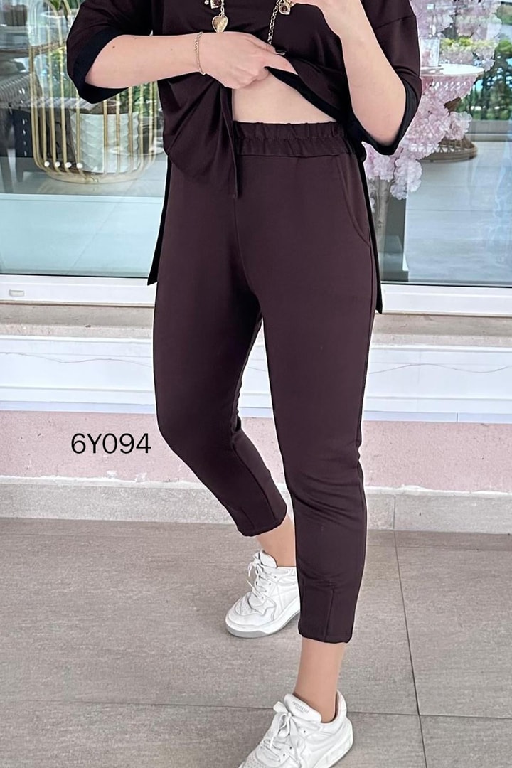 Bisiklet Yaka Kristal 2 İplik Takım