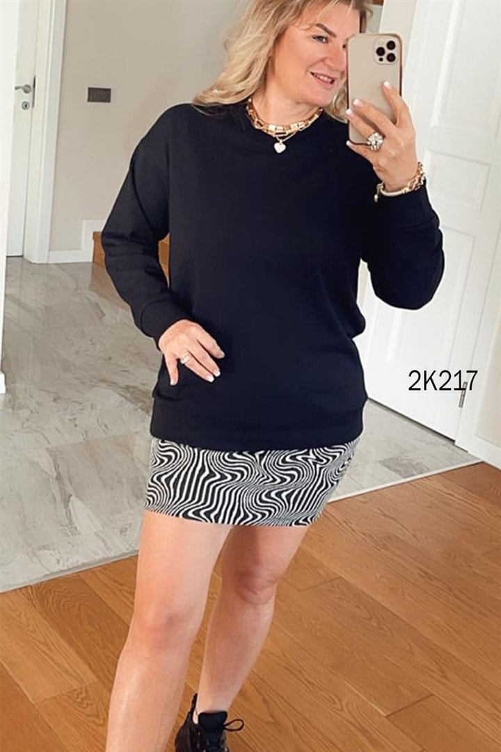 Bisiklet Yaka Sweatshırt