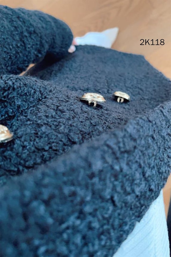 Buklet Kumaş Blazer Ceket