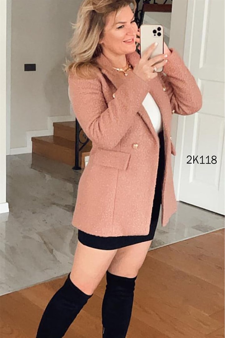 Buklet Kumaş Blazer Ceket